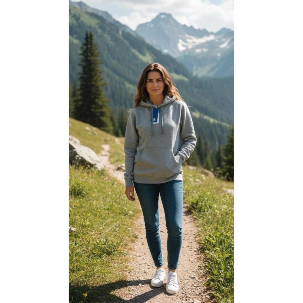 ADIDAS $60 Women’s HOODIE Sweatshirts Grey Heater Size Small